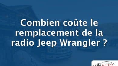 Combien coûte le remplacement de la radio Jeep Wrangler ?